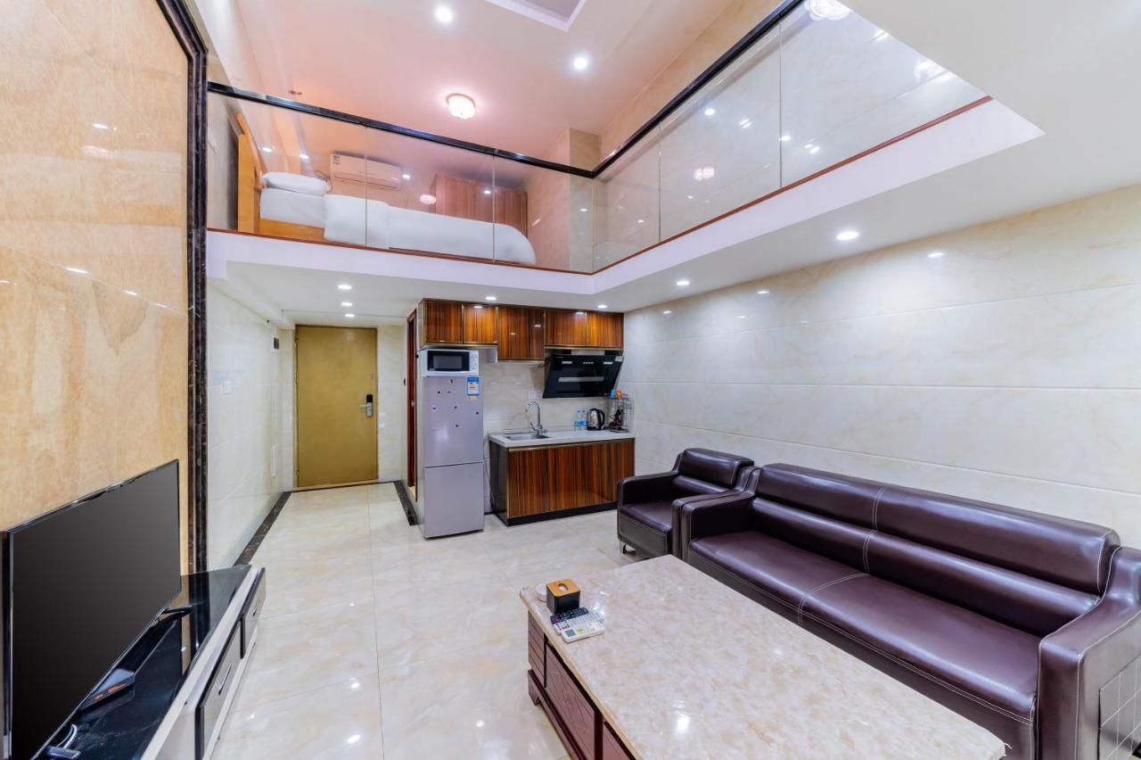April Fair Duplex Apartment Guangzhou South Railway Station Ao Yuan Yue Shi Dai Branch Exterior foto