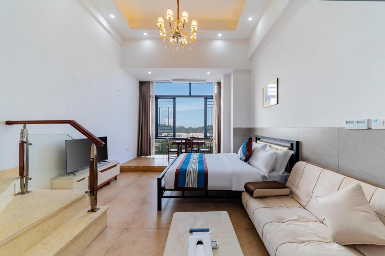 April Fair Duplex Apartment Guangzhou South Railway Station Ao Yuan Yue Shi Dai Branch Exterior foto