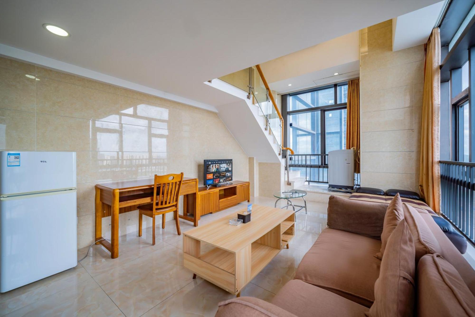 April Fair Duplex Apartment Guangzhou South Railway Station Ao Yuan Yue Shi Dai Branch Exterior foto