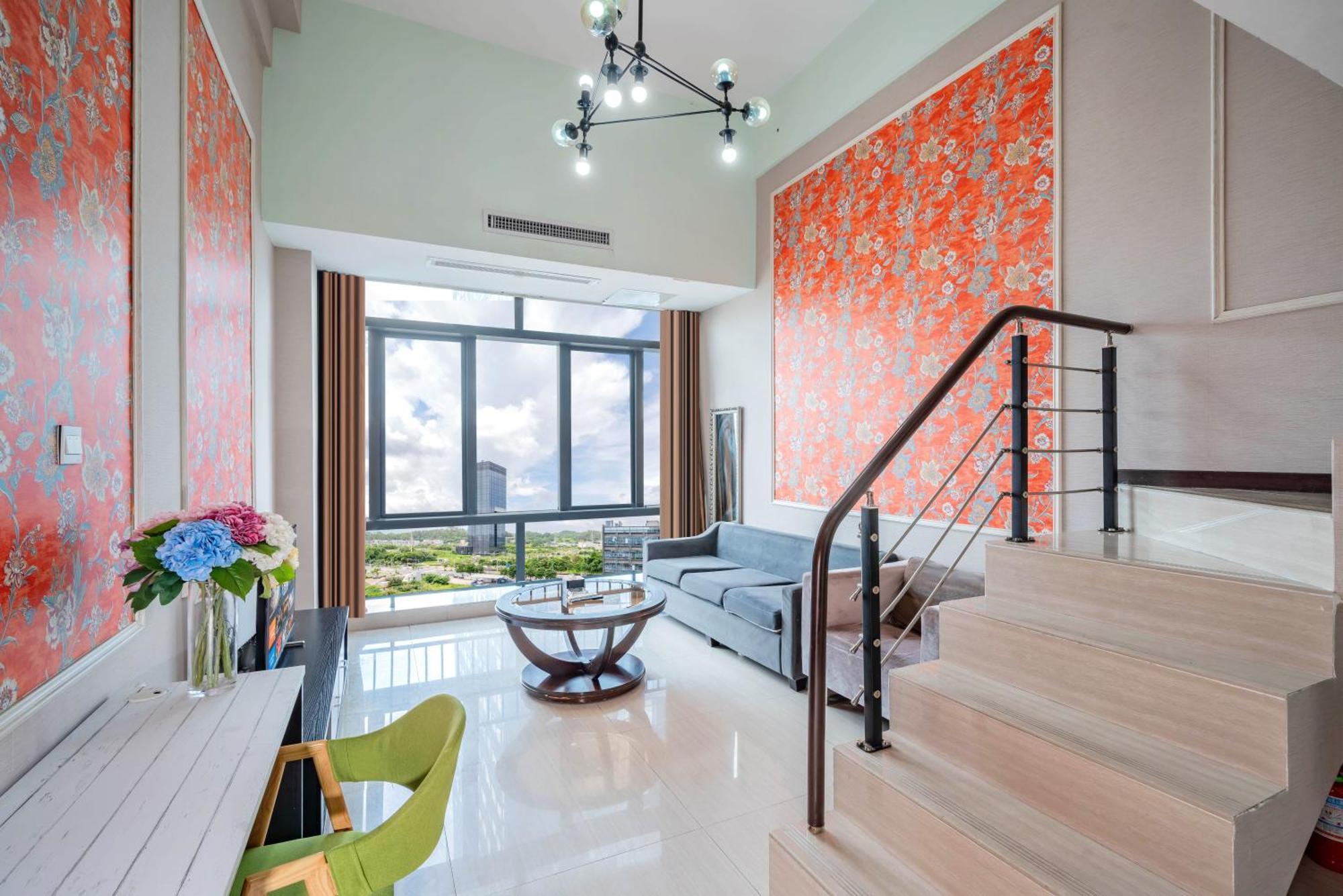 April Fair Duplex Apartment Guangzhou South Railway Station Ao Yuan Yue Shi Dai Branch Exterior foto