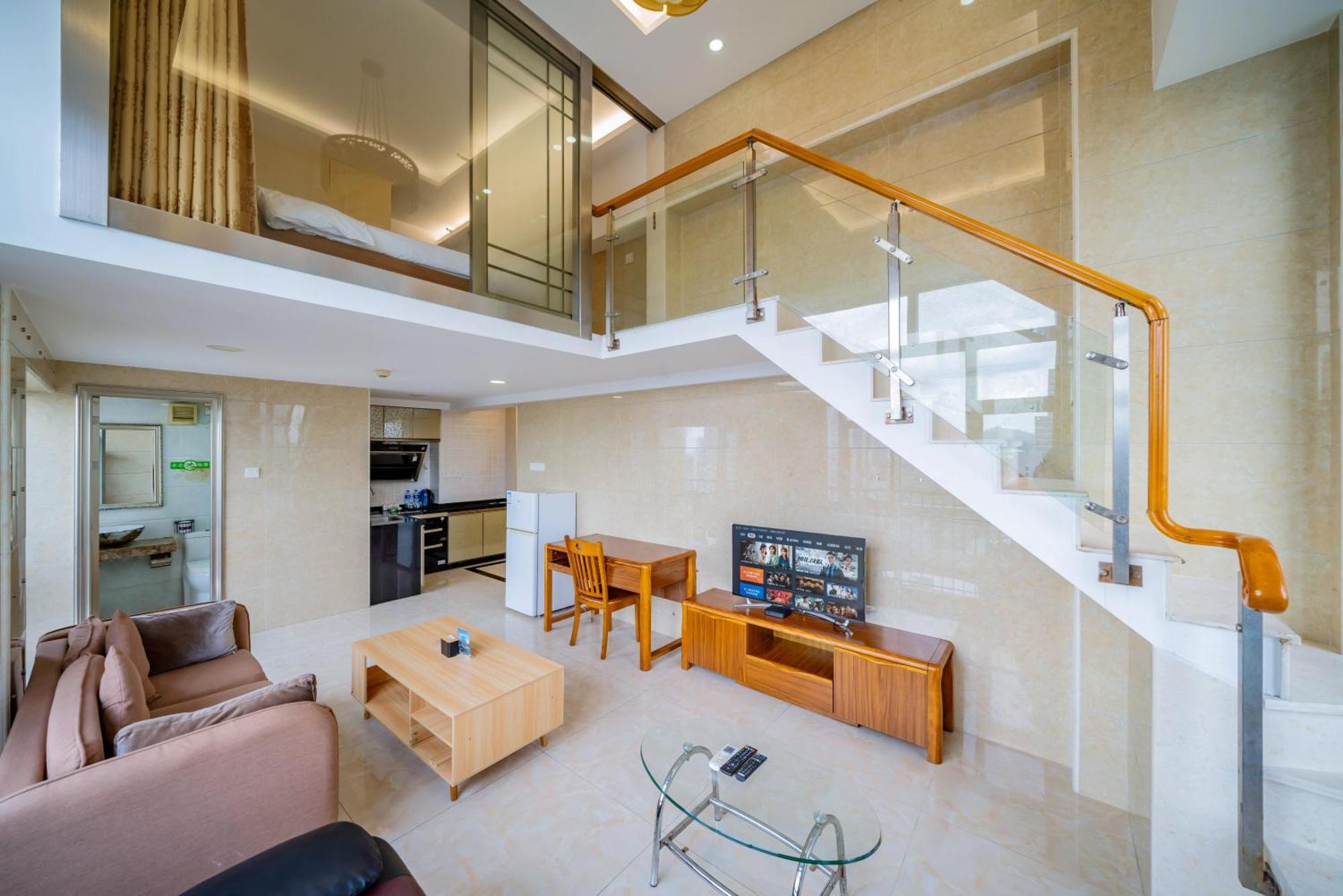 April Fair Duplex Apartment Guangzhou South Railway Station Ao Yuan Yue Shi Dai Branch Exterior foto