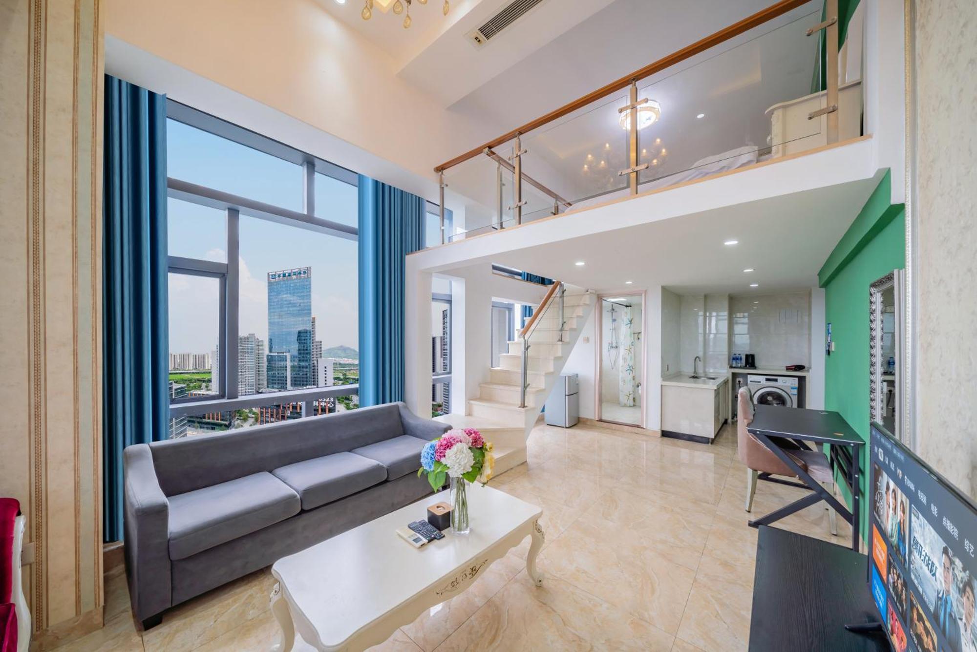 April Fair Duplex Apartment Guangzhou South Railway Station Ao Yuan Yue Shi Dai Branch Exterior foto