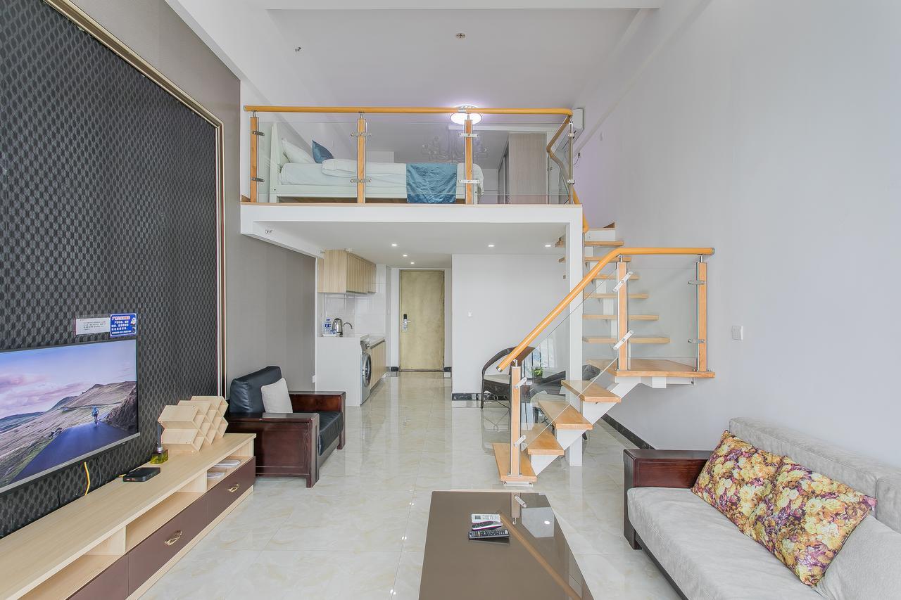 April Fair Duplex Apartment Guangzhou South Railway Station Ao Yuan Yue Shi Dai Branch Exterior foto