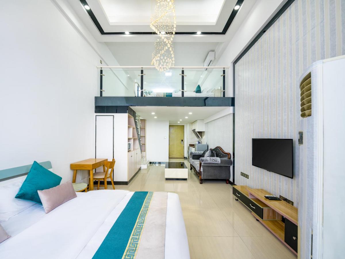 April Fair Duplex Apartment Guangzhou South Railway Station Ao Yuan Yue Shi Dai Branch Exterior foto
