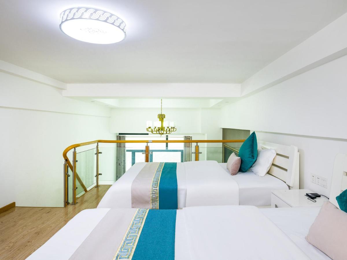 April Fair Duplex Apartment Guangzhou South Railway Station Ao Yuan Yue Shi Dai Branch Exterior foto